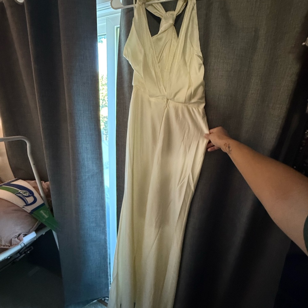 Elegant Cream Maxi Dress